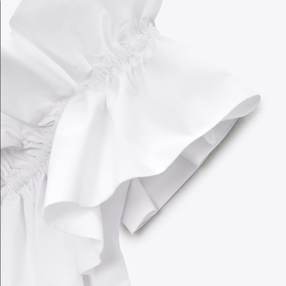 Zara Poplin Top with Ruffles - Picture 13 of 16